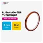 Ruban thermique pour sublimation avec dimensions 5 mm × 33 m